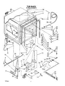 02 - Tub, Lit / Optional parts for Roper Dishwasher WU4406V3 from AppliancePartsPros.com
