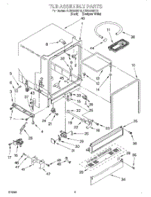 03 - Tub Assembly parts for Roper Dishwasher RUD3000DQ3 from AppliancePartsPros.com