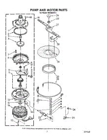 05 - Pump And Motor parts for Roper Dishwasher WU6850V2 from AppliancePartsPros.com