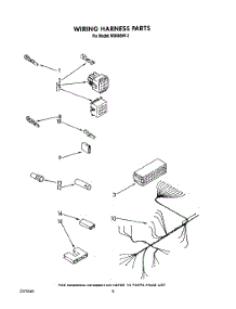 06 - Wiring Harness parts for Roper Dishwasher WU6850V2 from AppliancePartsPros.com