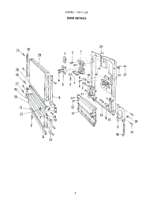 03 - Door parts for Roper Dishwasher 8517L00 from AppliancePartsPros.com