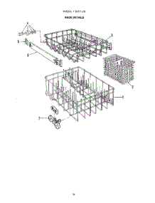 07 - Rack parts for Roper Dishwasher 8517L00 from AppliancePartsPros.com
