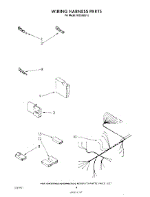 06 - Wiring Harness parts for Roper Dishwasher WU3000V0 from AppliancePartsPros.com