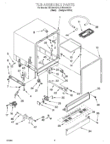 03 - Tub Assembly parts for Roper Dishwasher RUD3000GB0 from AppliancePartsPros.com