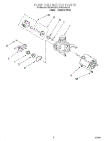 05 - Pump And Motor parts for Roper Dishwasher RUD3000GB0 from AppliancePartsPros.com