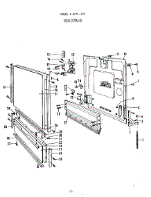 03 - Door parts for Roper Dishwasher 8575L20 from AppliancePartsPros.com