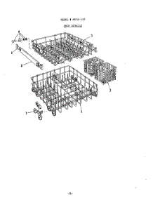06 - Rack parts for Roper Dishwasher 8575L20 from AppliancePartsPros.com