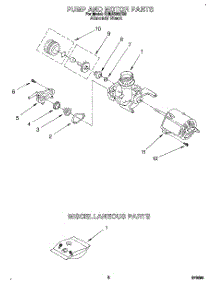 05 - Pump And Motor, Miscellaneous parts for Roper Dishwasher RUD4500DB0 from AppliancePartsPros.com