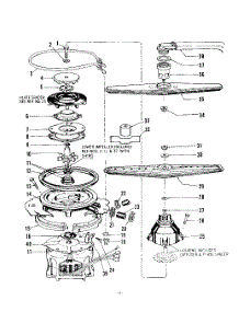 05 - Motor, Pump, Spray Arm parts for Roper Dishwasher 8585L00 from AppliancePartsPros.com