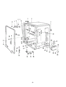 11 - Tub parts for Roper Dishwasher 8585L00 from AppliancePartsPros.com