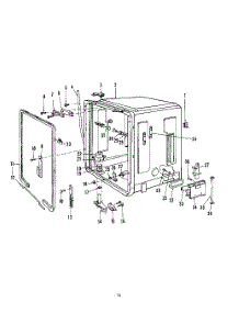 04 - Tub parts for Roper Dishwasher 8585L00 from AppliancePartsPros.com