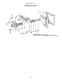 23 - Detergent Cup parts for Roper Dishwasher 8585L00 from AppliancePartsPros.com