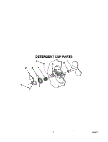 06 - Detergent Cup parts for Roper Dishwasher WU0800XX0 from AppliancePartsPros.com