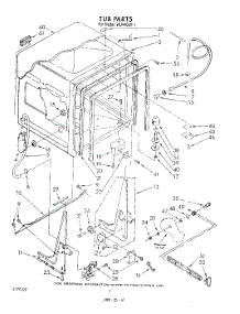 02 - Tub , Literature And Optional parts for Roper Dishwasher WU4400V1 from AppliancePartsPros.com
