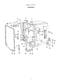 04 - Tub parts for Roper Dishwasher 8587L00 from AppliancePartsPros.com