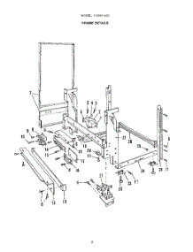 06 - Frame parts for Roper Dishwasher 8587L00 from AppliancePartsPros.com
