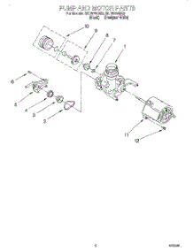 05 - Pump And Motor parts for Roper Dishwasher RUD5750DQ2 from AppliancePartsPros.com