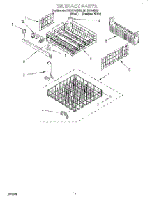 06 - Dishrack parts for Roper Dishwasher RUD5750DQ2 from AppliancePartsPros.com