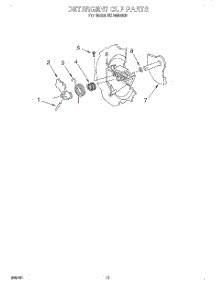 07 - Detergent Cup parts for Roper Dishwasher RUD0800EB from AppliancePartsPros.com