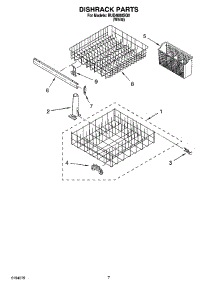 06 - Dishrack Parts, Optional Parts (Not Included) parts for Roper Dishwasher RUD4000SQ0 from AppliancePartsPros.com