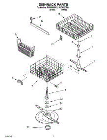 05 - Dishrack Parts, Optional Parts (Not Included) parts for Roper Dishwasher RUD6000PQ2 from AppliancePartsPros.com