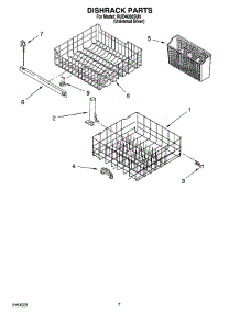 06 - Dishrack Parts, Optional Parts parts for Roper Dishwasher RUD4000SU0 from AppliancePartsPros.com