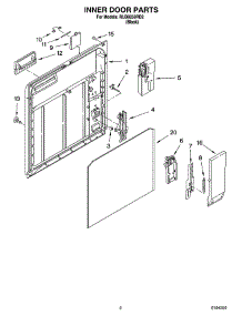 02 - Inner Door Parts parts for Roper Dishwasher RUD6050RD2 from AppliancePartsPros.com