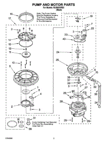 04 - Pump And Motor Parts parts for Roper Dishwasher RUD6050RD2 from AppliancePartsPros.com