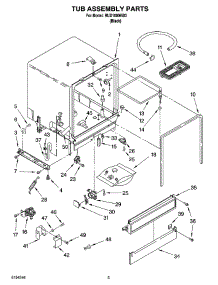 03 - Tub Assembly Parts parts for Roper Dishwasher RUD1000KB3 from AppliancePartsPros.com