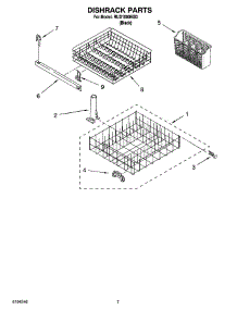 06 - Dishrack Parts, Optional Parts (Not Included) parts for Roper Dishwasher RUD1000KB3 from AppliancePartsPros.com