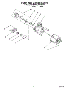 05 - Pump And Motor Parts parts for Roper Dishwasher RUD4500MB2 from AppliancePartsPros.com