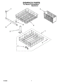 06 - Dishrack Parts, Miscellaneous Parts parts for Roper Dishwasher RUD4000MU0 from AppliancePartsPros.com