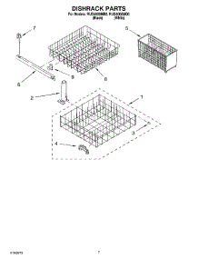 06 - Dishrack Parts, Miscellaneous Parts parts for Roper Dishwasher RUD4000MB0 from AppliancePartsPros.com