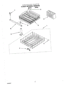 06 - Dishrack parts for Roper Dishwasher RUD5000KQ0 from AppliancePartsPros.com