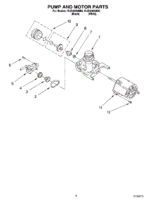 05 - Pump And Motor Parts parts for Roper Dishwasher RUD4000MQ0 from AppliancePartsPros.com