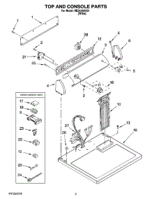 02 - Top And Console Parts parts for Roper Dryer RED4400VQ1 from AppliancePartsPros.com