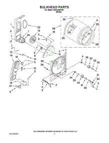 04 - Bulkhead Parts parts for Roper Dryer RGD4440VQ1 from AppliancePartsPros.com