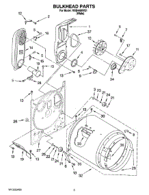 03 - Bulkhead Parts parts for Roper Dryer RGD4400VQ1 from AppliancePartsPros.com