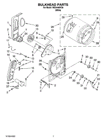 04 - Bulkhead Parts, Optional Parts (Not Included) parts for Roper Dryer RGD4440VQ0 from AppliancePartsPros.com