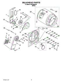 03 - Bulkhead Parts, Optional Parts (Not Included) parts for Roper Dryer RED4400VQ0 from AppliancePartsPros.com
