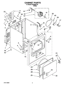 02 - Cabinet Parts parts for Roper Dryer RED4400TQ0 from AppliancePartsPros.com