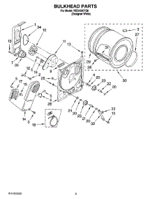 03 - Bulkhead Parts, Optional Parts (Not Included) parts for Roper Dryer RED4300TQ0 from AppliancePartsPros.com