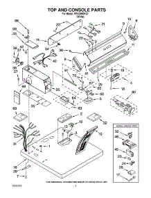 04 - Top And Console Parts parts for Roper Dryer REK2950KQ1 from AppliancePartsPros.com
