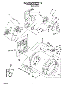 03 - Bulkhead Parts parts for Roper Dryer YRES7645KQ1 from AppliancePartsPros.com