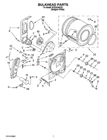 04 - Bulkhead Parts, Optional Parts (Not Included) parts for Roper Dryer RGD4340SQ1 from AppliancePartsPros.com
