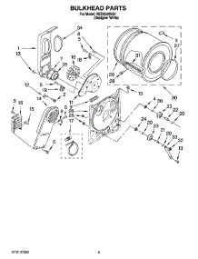03 - Bulkhead Parts, Optional Parts (Not Included) parts for Roper Dryer RED4340SQ1 from AppliancePartsPros.com