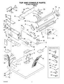 02 - Top And Console Parts parts for Roper Dryer RGK2951KQ1 from AppliancePartsPros.com
