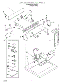 02 - Section parts for Roper Dryer RES7646KQ0 from AppliancePartsPros.com