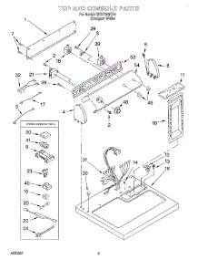 02 - Section parts for Roper Dryer RES7648KQ0 from AppliancePartsPros.com