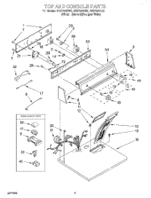 02 - Section parts for Roper Dryer RES7648EW0 from AppliancePartsPros.com
